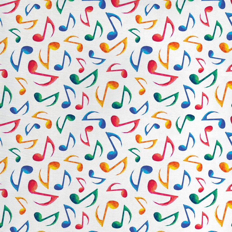 Tissu musical, H 36 po x l 58 po x P 1 po
