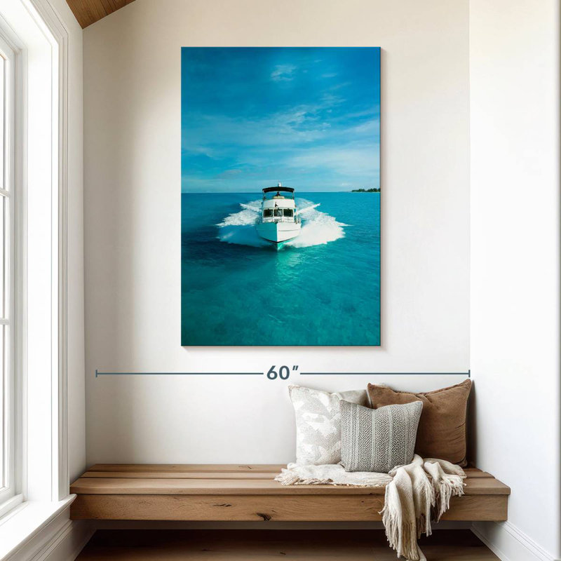 Mehar Speeding Powerboat, 48" H x 32" W