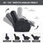Fauteuil inclinable en polyuréthane PU à position infinie avec massage par vibration à 8 points, chauffage lombaire et recharge USB pour un confort accru pour les personnes âgées-33385106