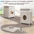 22.84"Large Rolling Laundry Hamper with Lid,  Collapsible Clothes Basket with Wheels, Easy Transport, for Laundry Room, Large Capacity Flip-Top Organizer for Bedroom, Quilts, and Clothing