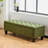 Ottoman Bench With Storage, Boucle Surface, Rubber Wood Legs, 300 Lbs Capacity-1182864748