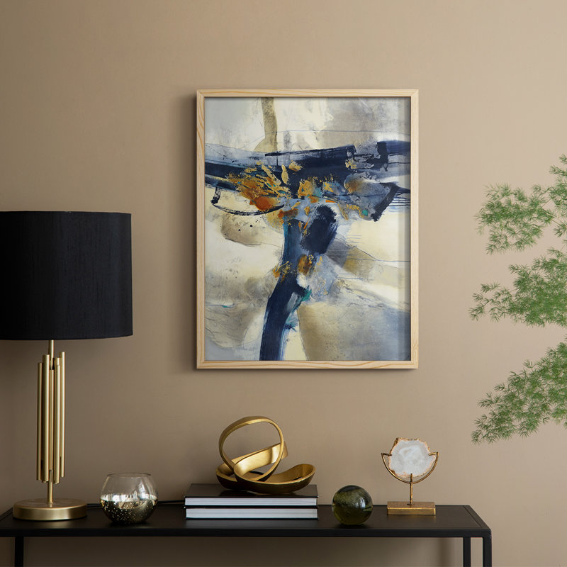 Blast Framed Print - Solid Wood, Natural, 11" H x 9" W