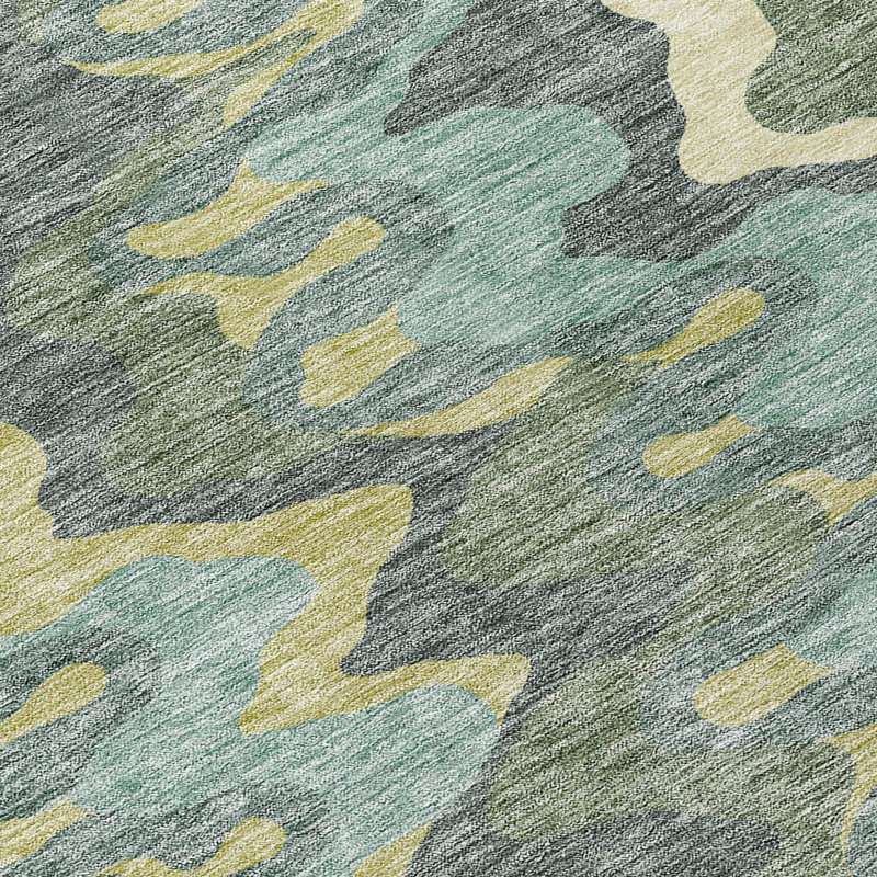 Chico Washable Abstract Indoor / Outdoor Rug, Rectangle 3' x 5'