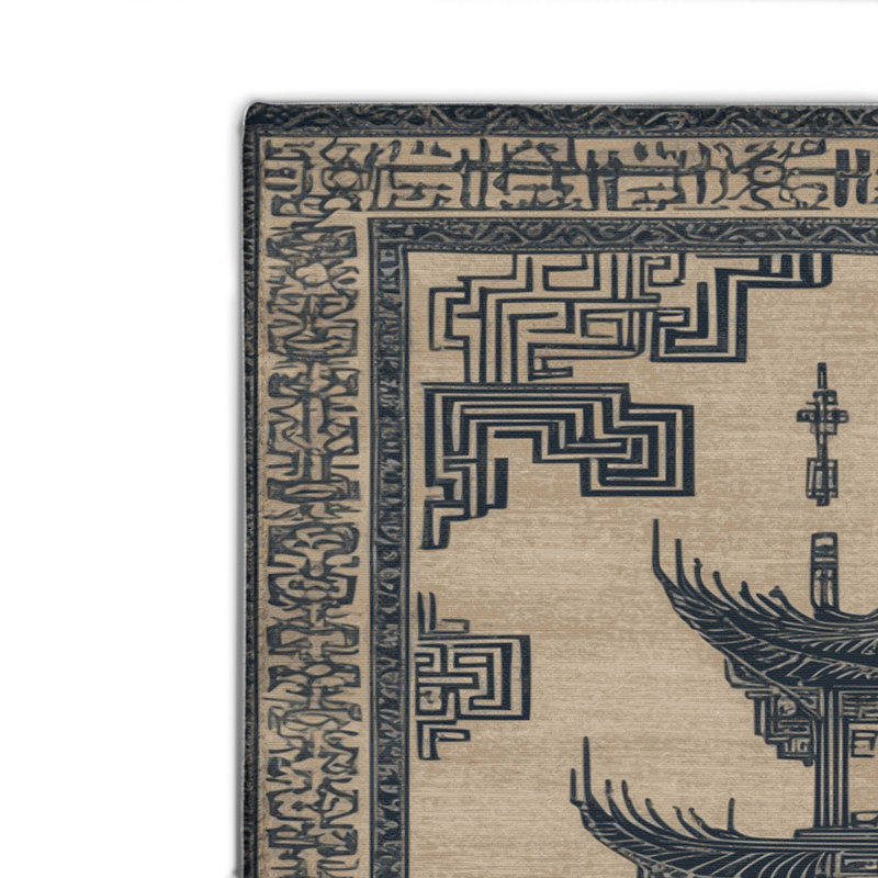 Tapis intérieur et extérieur ArtDeco, Rectangulaire 8 pi x 10 pi