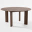 Tables de cuisine rondes en noyer de 59 po avec 4 chaises de salle à manger Moton-132443005-132443007-132443008