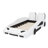 Race Car-Shaped Platform Bed With Wheels-1111026315