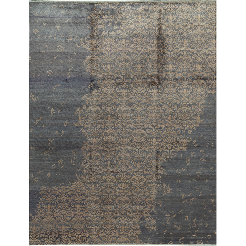 Abstract Area Rug in Brown/Peach