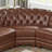Modern Sofa Aliso L-Shaped Leather Sectional