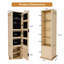 Armoire à bijoux rotative 4 en 1 avec miroir pleine grandeur pour chambre à coucher-1023210400