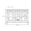 Buffet multifonctionnel en bois massif