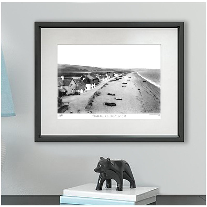Torcross, General View 1907 by Francis Frith - Single Picture Frame Print, 40cm H x 50cm W x 2.3cm D