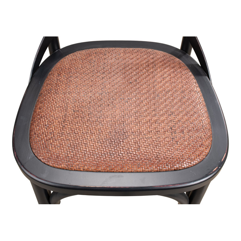 Chaise d’appoint en croix noir shanghai Robards