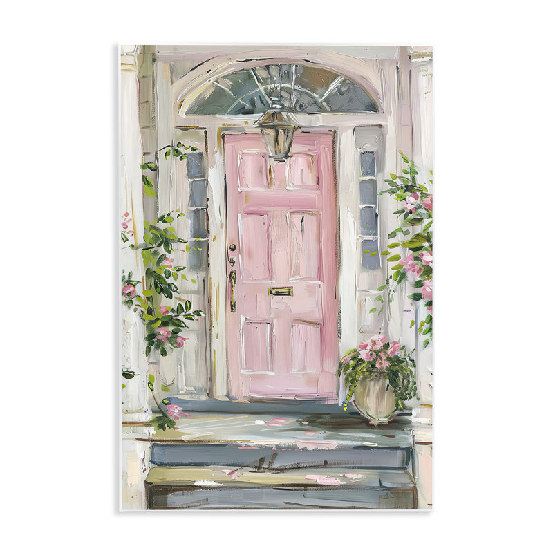 Art mural rose par Petal Prints Design, H 19 po x l 13 po