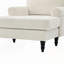 Pieds de canapé en bois chenille avec dossier et accoudoirs confortables-637673079