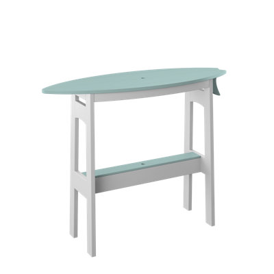  Table de surf 48 po à hauteur de comptoir. Sauge et blanc