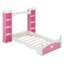 Lit en bois en forme de château avec tablette de rangement, lit plateforme Dreamy pour enfants-1084343787