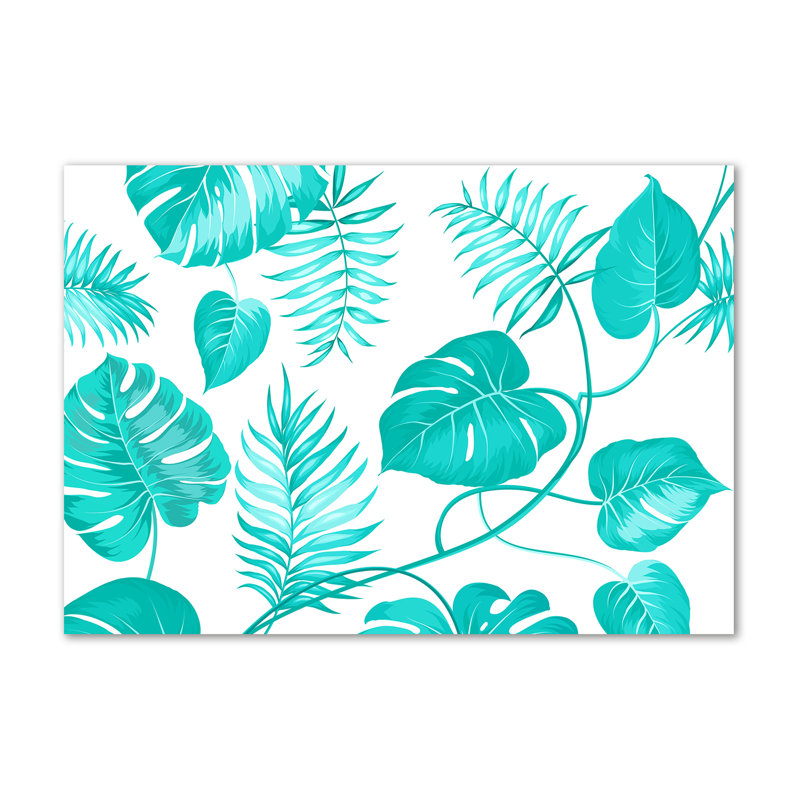 Tropical Leaves - No Frame Print on Canvas