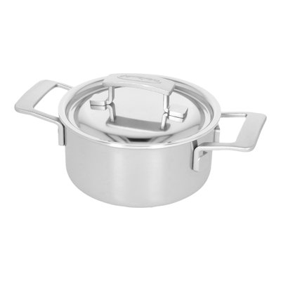Faitout en acier inoxydable 1,5 L 18/10 avec couvercle Demeyere