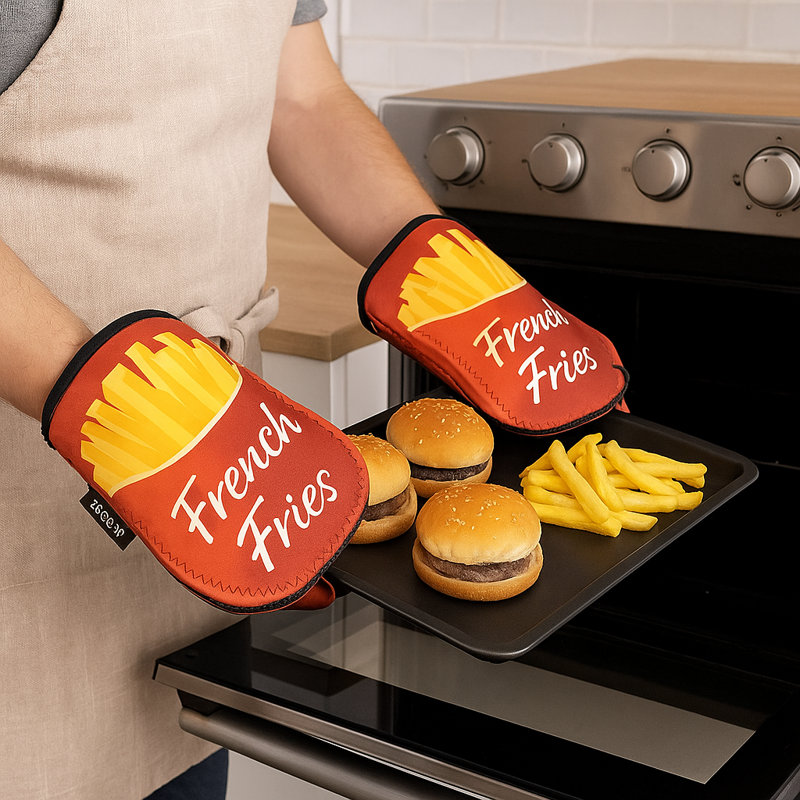 Creative Home Geometric Oven Mitt Set