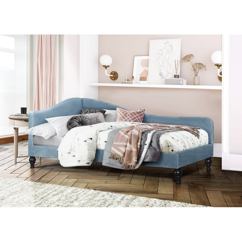 Pahrump Upholstered Daybed, Light Blue