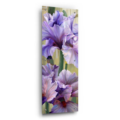 Red Barrel Studio 'Iris I' By Jan Mclaughlin, Acrylic Glass Wall Art