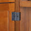 Armoire à 4 coins 4 pièces - Maximisez l'espace de rangement de couleur chêne antique pour la chambre à coucher