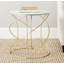 Jeffrey Glass Top Pedestal End Table-19824202