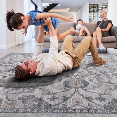 Non-shedding Area Rug - Sand// Stain Make Your Bedroom, Living Room, Dining, Office Beautiful , Transform Style