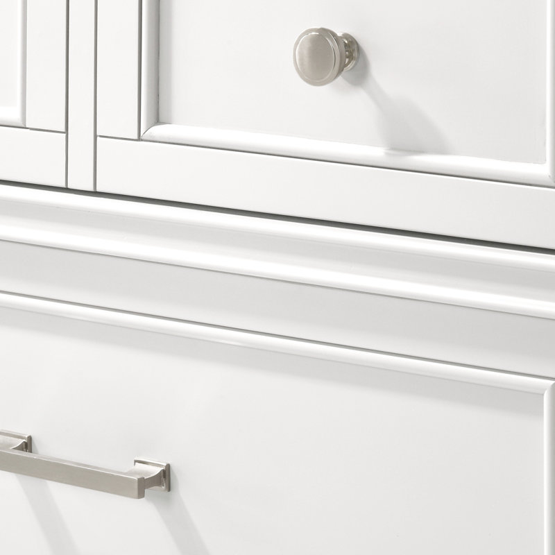 Commode blanche 5 tiroirs, commode moderne