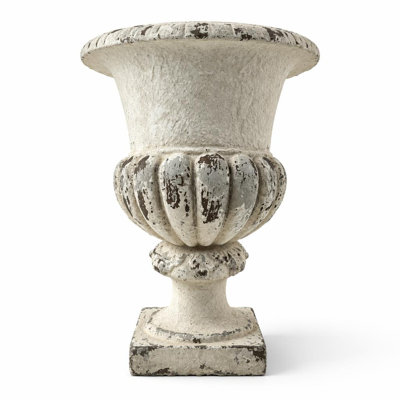 Pot de fleurs d'extérieur léger, fabriqué à la main et résistant aux intempéries, en oxyde de magnésium durable avec trou de drainage intégré, aucun assemblage requis, pour patio, cour, porche et décoration de jardin, idéal pour les fleurs, les herbes et les arbustes