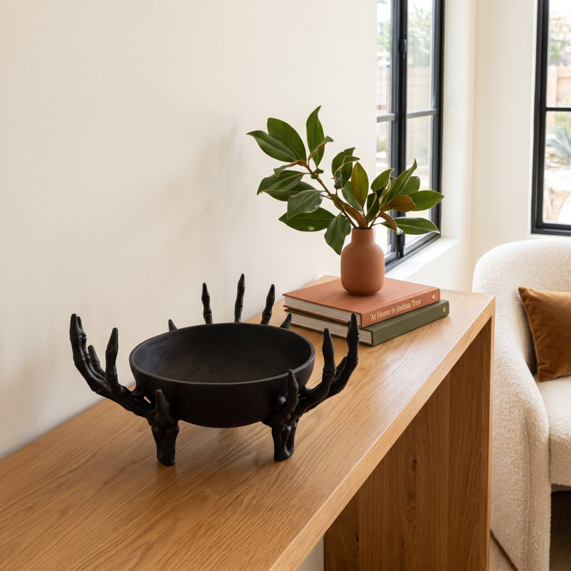 Skeleton Hand Bowl, Aluminum