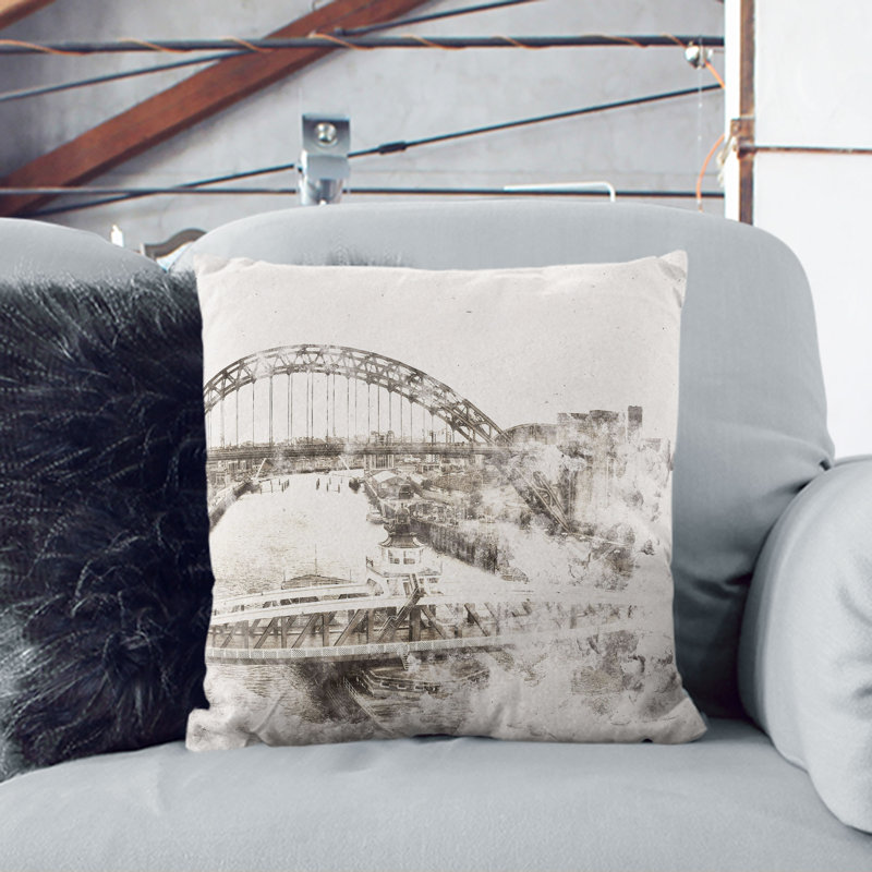 Square Cushion, 40cm H x 40cm W x 15cm D