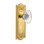 Meadows Plate with Decorative Keyhole and Oval Fluted Crystal Door Knob