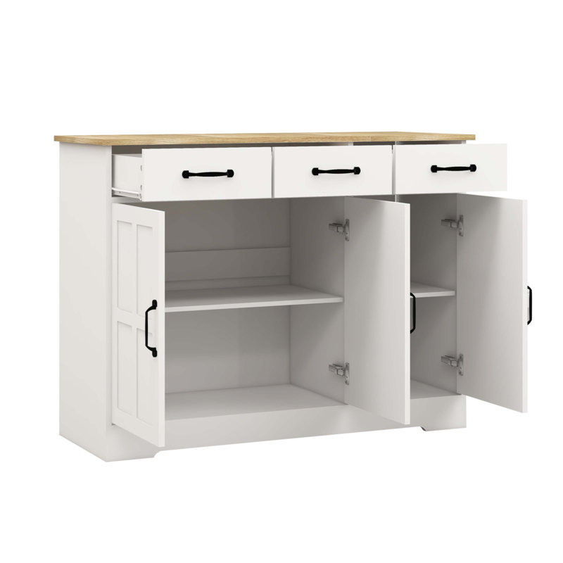 Buffet avec 3 tiroirs et 3 portes Farmhouse Buffet