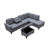 Stumbaugh Upholstered L-Shaped Sectional Reversible