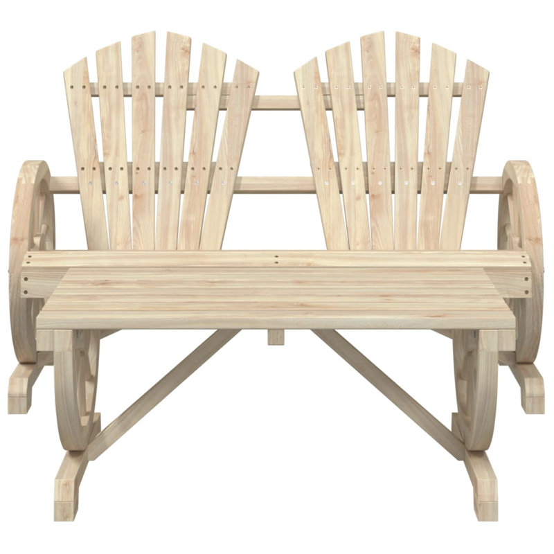 Aneekha 2 - Person Wood Patio Dining Set with Rectangular Table, White
