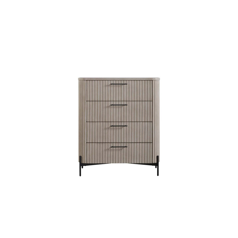 Commode 4 tiroirs - Taupe