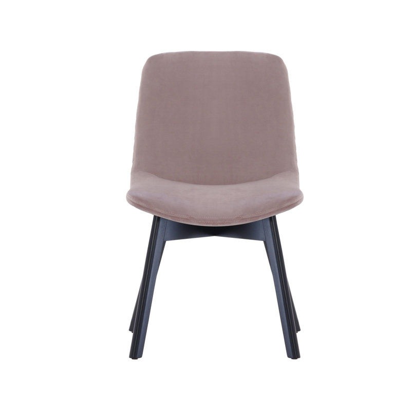 Jada 137.2cm H Velvet Upholstered Side Chair, Light Pink