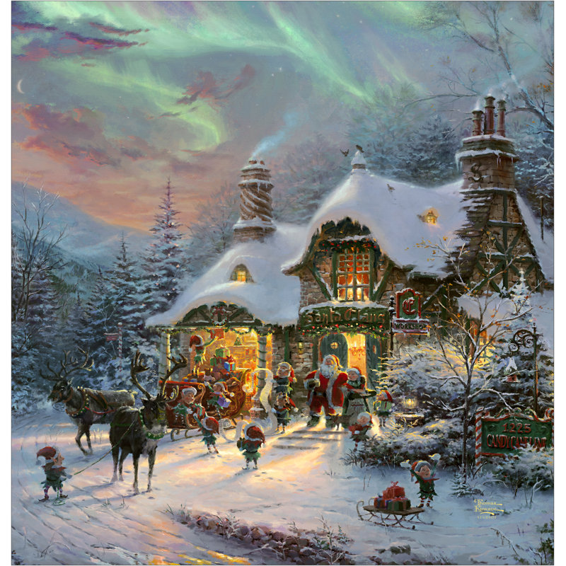 Rideau de douche Thomas Kinkade, H 71 po x l 72 po