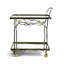 Butterfly Ginkgo Metal Bar Cart with Wheels