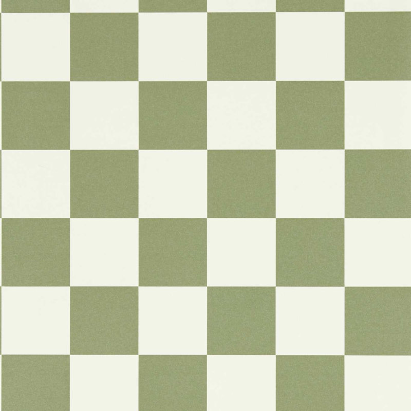 Henry Holland Checkered Non-Woven Wallpaper Double Roll, Matcha