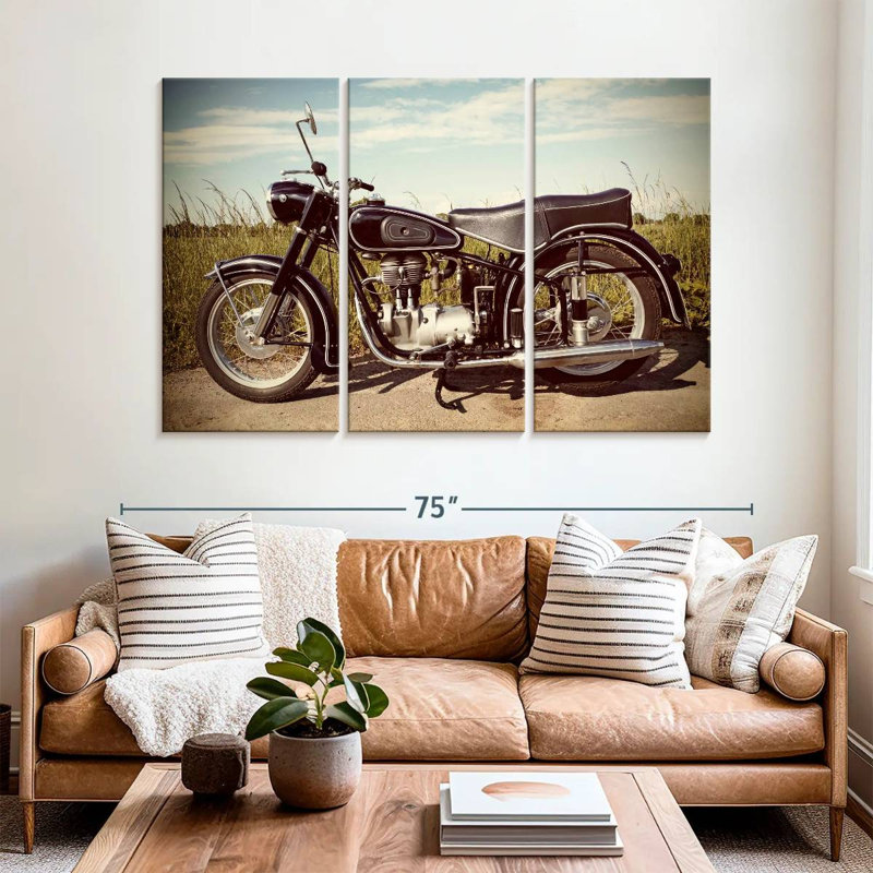 Moto rétro Mehar, H 42 po x l 65 po