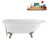 62" Streamline Clawfoot Tub,Tray,Drain, Clawfeet-101628983-102218228