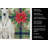 White Greyhound Christmas PoinsettIas Kitchen Towel-2080583777