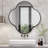 Aluminum Wavy Wall Mirror-97817012-97817013