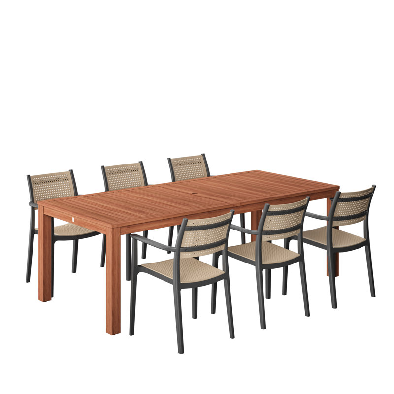 Ensemble repas d'extérieur Dugas Radiance FSC, 6
