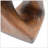 MGO Twist Shape Side Table, Wood-Like Texture,  Antique Brown Color-44545156