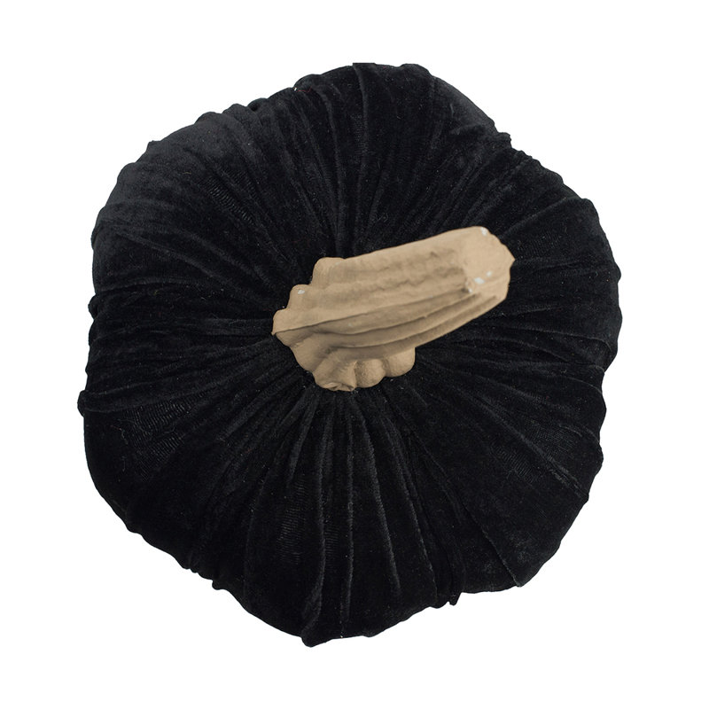 Ensemble de 2 - 9,5 "grandes citrouilles noires - Bruce a conçu pour les vacances d'Halloween