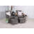 PARIS Companion Set with pull-out footstools including Cushions