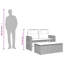 Banc de patio inclinable avec coussins vidaXL-99049280
